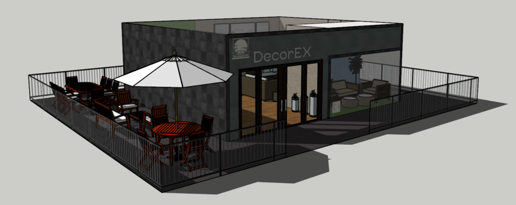 Diseño visual para tiendas - sketchup